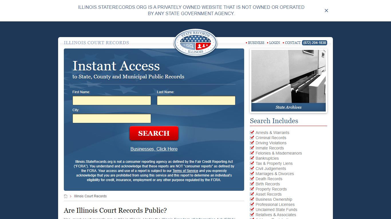 Illinois Court Records | StateRecords.org